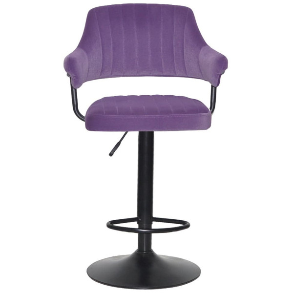 Барний стілець Onder Mebli Jeff BAR BK-BASE Пурпуровий B-1013 Оксамит-1