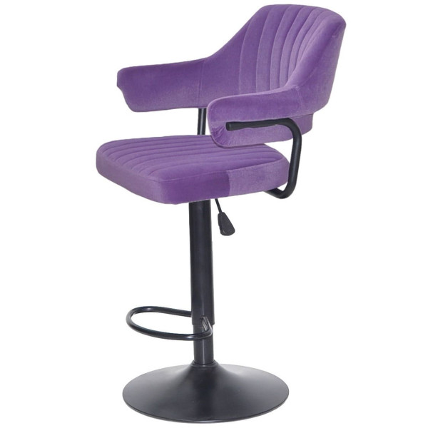 Барний стілець Onder Mebli Jeff BAR BK-BASE Пурпуровий B-1013 Оксамит-2