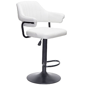 Барний стілець Onder Mebli Jeff BAR BK-BASE Білий Екошкіра