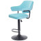 Барный стул Onder Mebli JEFF BAR BK-BASE Голубой B-1019 Бархат-2-thumb
