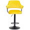 Барний стілець Onder Mebli JEFF BAR BK-BASE Жовтий B-1027 Оксамит-1-thumb