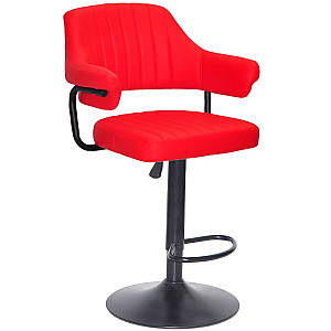 Барный стул Onder Mebli Jeff BAR BK-BASE Красный 1007 Экокожа