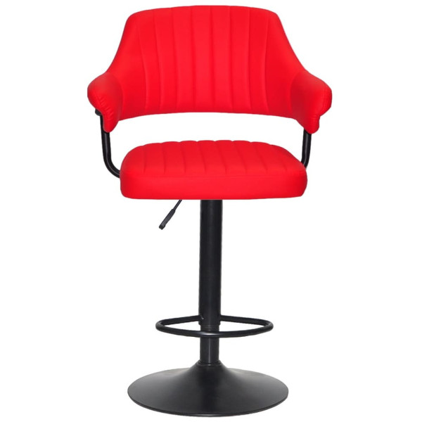 Барный стул Onder Mebli Jeff BAR BK-BASE Красный 1007 Экокожа-1