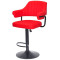 Барный стул Onder Mebli Jeff BAR BK-BASE Красный 1007 Экокожа-2-thumb