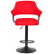 Барный стул Onder Mebli JEFF BAR BK-BASE Красный B-1016 Бархат-1-thumb