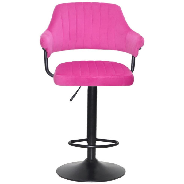 Барный стул Onder Mebli JEFF BAR BK-BASE Малиновый B-1023 Бархат-1