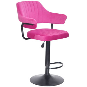 Барный стул Onder Mebli JEFF BAR BK-BASE Малиновый B-1023 Бархат