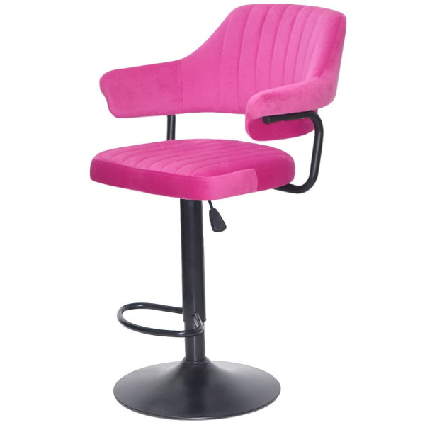 Барный стул Onder Mebli JEFF BAR BK-BASE Малиновый B-1023 Бархат-2