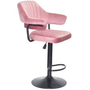 Барный стул Onder Mebli JEFF BAR BK-BASE Пыльная Роза B-1021 Бархат