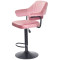 Барный стул Onder Mebli JEFF BAR BK-BASE Пыльная Роза B-1021 Бархат-2-thumb