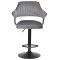 Барный стул Onder Mebli JEFF BAR BK-BASE Серый B-1034 Бархат-2-thumb