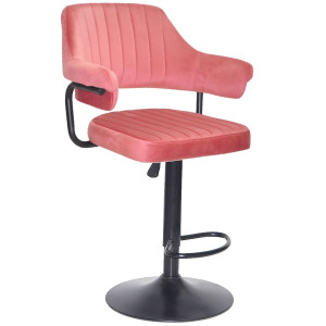Барний стілець Onder Mebli JEFF BAR BK-BASE Теракотовий B-1018 Оксамит