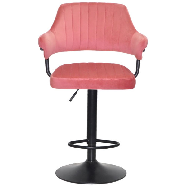 Барный стул Onder Mebli JEFF BAR BK-BASE Терракотовый B-1018 Бархат-1