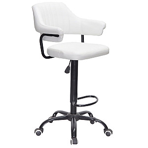 Барний стілець Onder Mebli JEFF BAR BK-Office Білий Екошкіра