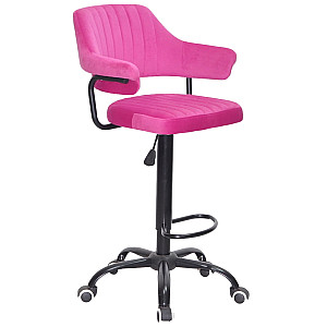 Барний стілець Onder Mebli JEFF BAR BK-Office Малина B-1023 Оксамит