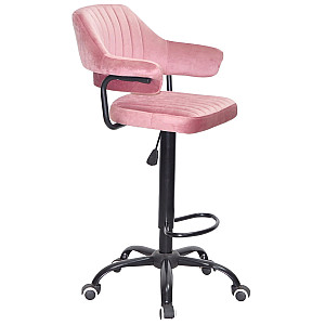 Барный стул Onder Mebli JEFF BAR BK-Office Пыльная Роза B-1030 Бархат