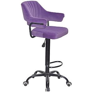 Барний стілець Onder Mebli JEFF BAR BK-Office Пурпуровий B-1013 Оксамит