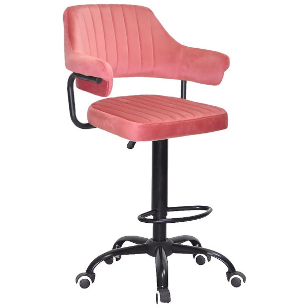 Барный стул Onder Mebli JEFF BAR BK-Office Терракотовый B-1018 Бархат-0