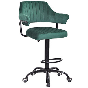Барный стул Onder Mebli JEFF BAR BK-Office Зеленый B-1036 Бархат