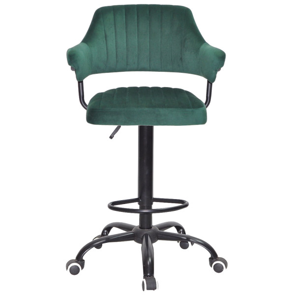 Барный стул Onder Mebli JEFF BAR BK-Office Зеленый B-1036 Бархат-1