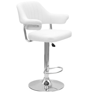 Барный стул Onder Mebli Jeff BAR CH-BASE Белый Экокожа