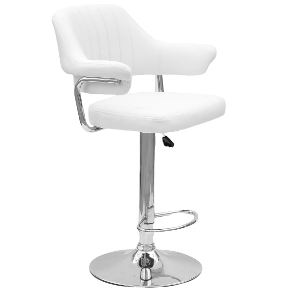 Барный стул Onder Mebli Jeff BAR CH-BASE Белый Экокожа-0