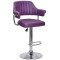 Барний стілець Onder Mebli JEFF BAR CH-BASE Фіолетовий 1031 Екошкіра-0-thumb