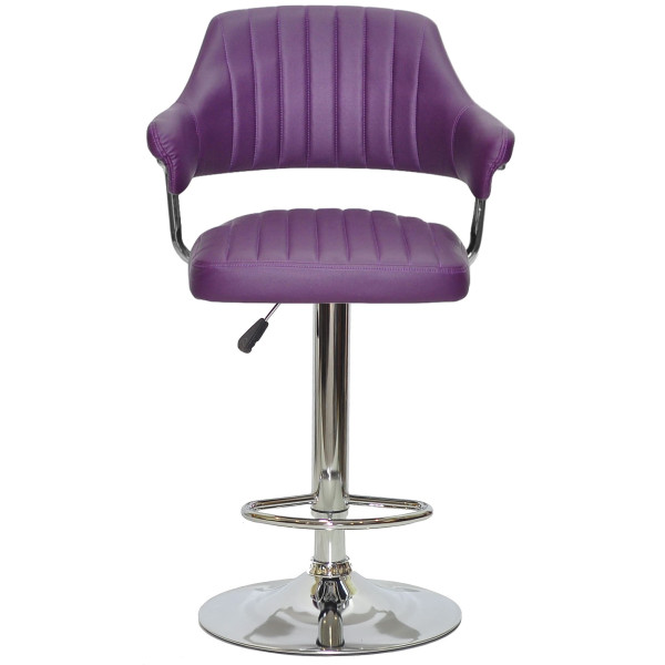Барний стілець Onder Mebli JEFF BAR CH-BASE Фіолетовий 1031 Екошкіра-1