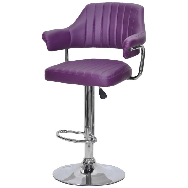 Барний стілець Onder Mebli JEFF BAR CH-BASE Фіолетовий 1031 Екошкіра-2