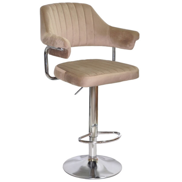 Барный стул Onder Mebli JEFF BAR CH-BASE Кофейный B-1042 Бархат-0