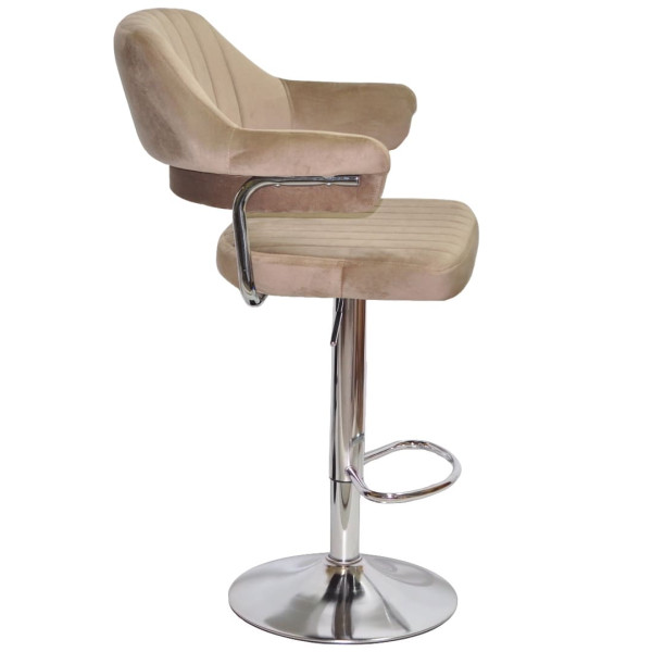 Барный стул Onder Mebli JEFF BAR CH-BASE Кофейный B-1042 Бархат-1