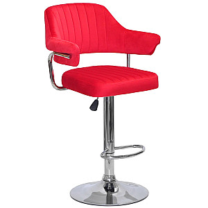 Барный стул Onder Mebli JEFF BAR CH-BASE Красный B-1016 Бархат