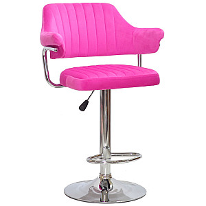 Барний стілець Onder Mebli JEFF BAR CH-BASE Малиновий B-1023 Оксамит