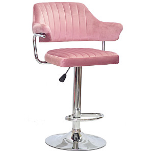 Барний стілець Onder Mebli JEFF BAR CH-BASE Пильна Троянда B-1030 Оксамит