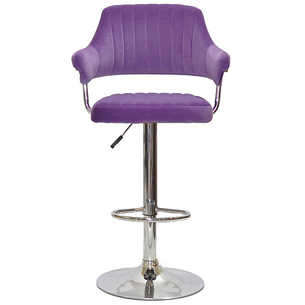 Барний стілець Onder Mebli Jeff BAR CH-BASE Пурпуровий B-1013 Оксамит-1