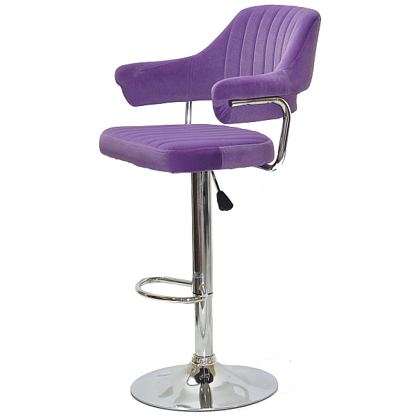 Барний стілець Onder Mebli Jeff BAR CH-BASE Пурпуровий B-1013 Оксамит-2