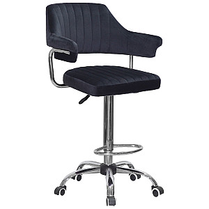 Барный стул Onder Mebli JEFF BAR CH-Office Черный 1011 Бархат