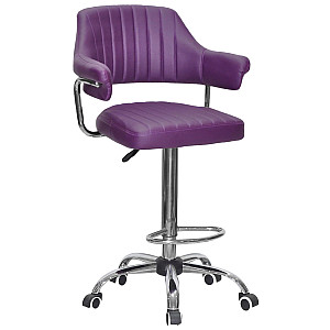 Барный стул Onder Mebli JEFF BAR CH-Office Фиолетовый 1031 Экокожа