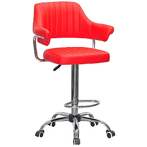 Барний стілець Onder Mebli JEFF BAR CH-Office Червоний 1007 Екошкіра