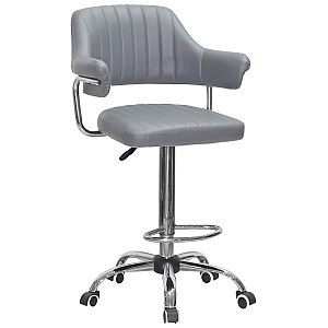 Барный стул Onder Mebli JEFF BAR CH-Office Серый 1001 Экокожа