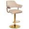 Барний стілець Onder Mebli JEFF BAR GD-BASE Бежевий B-1032 Оксамит-0-thumb
