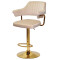 Барний стілець Onder Mebli JEFF BAR GD-BASE Бежевий B-1032 Оксамит-1-thumb