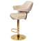 Барний стілець Onder Mebli JEFF BAR GD-BASE Бежевий B-1032 Оксамит-3-thumb
