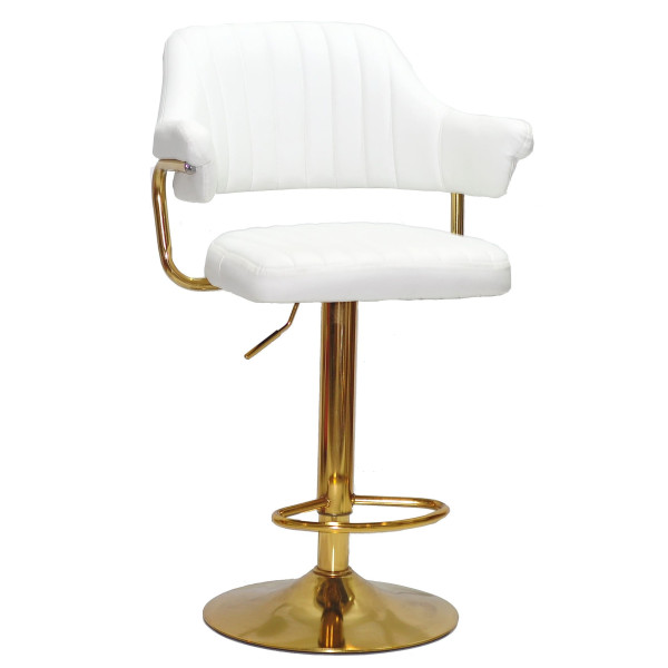 Барний стілець Onder Mebli JEFF BAR GD-BASE Білий Екошкіра-0