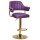 Барний стілець Onder Mebli JEFF BAR GD-BASE Фіолетовий 1031 Екошкіра