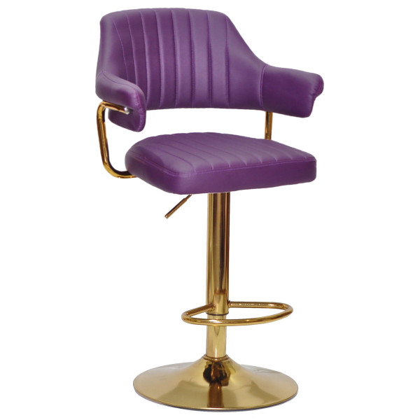 Барний стілець Onder Mebli JEFF BAR GD-BASE Фіолетовий 1031 Екошкіра-0