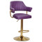 Барний стілець Onder Mebli JEFF BAR GD-BASE Фіолетовий 1031 Екошкіра-0-thumb