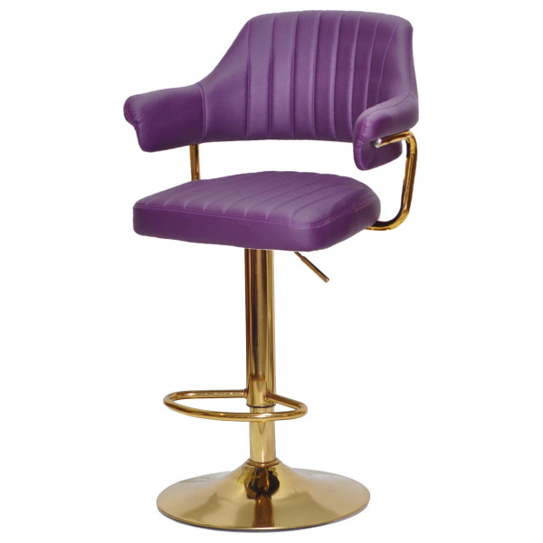 Барний стілець Onder Mebli JEFF BAR GD-BASE Фіолетовий 1031 Екошкіра-1