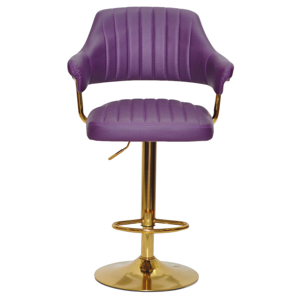 Барний стілець Onder Mebli JEFF BAR GD-BASE Фіолетовий 1031 Екошкіра-2