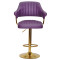 Барний стілець Onder Mebli JEFF BAR GD-BASE Фіолетовий 1031 Екошкіра-2-thumb